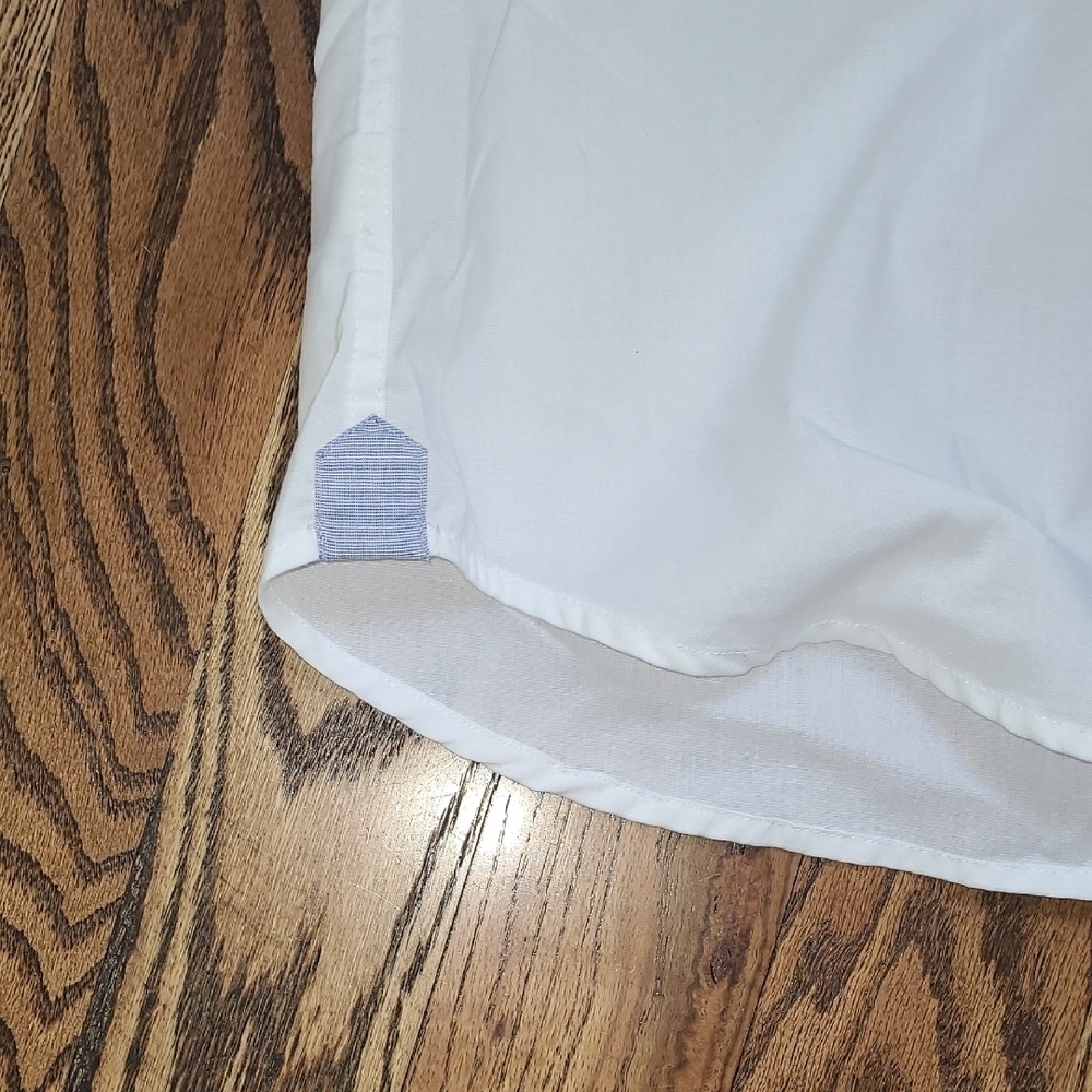 Men's Six Lincoln White Casual Button Down Shirt with Short Sleeves NWOT - Picture 6 of 6